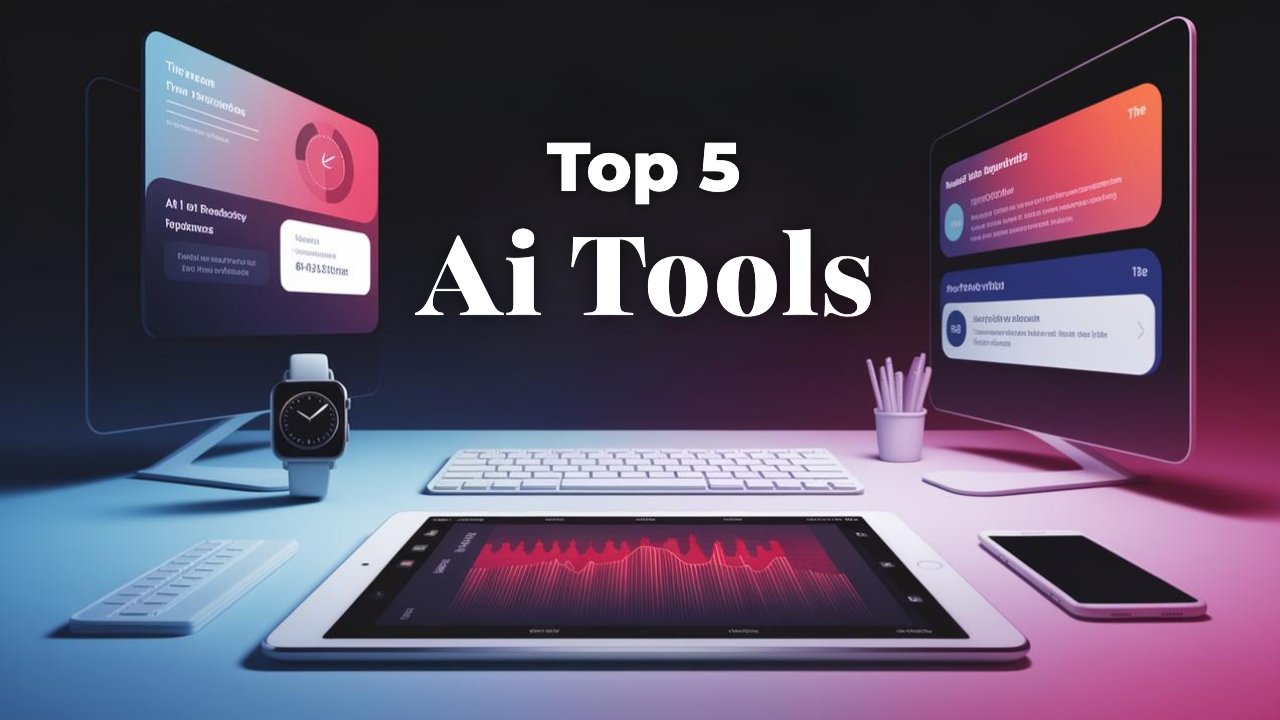 Product manager using AI productivity tools on laptop.